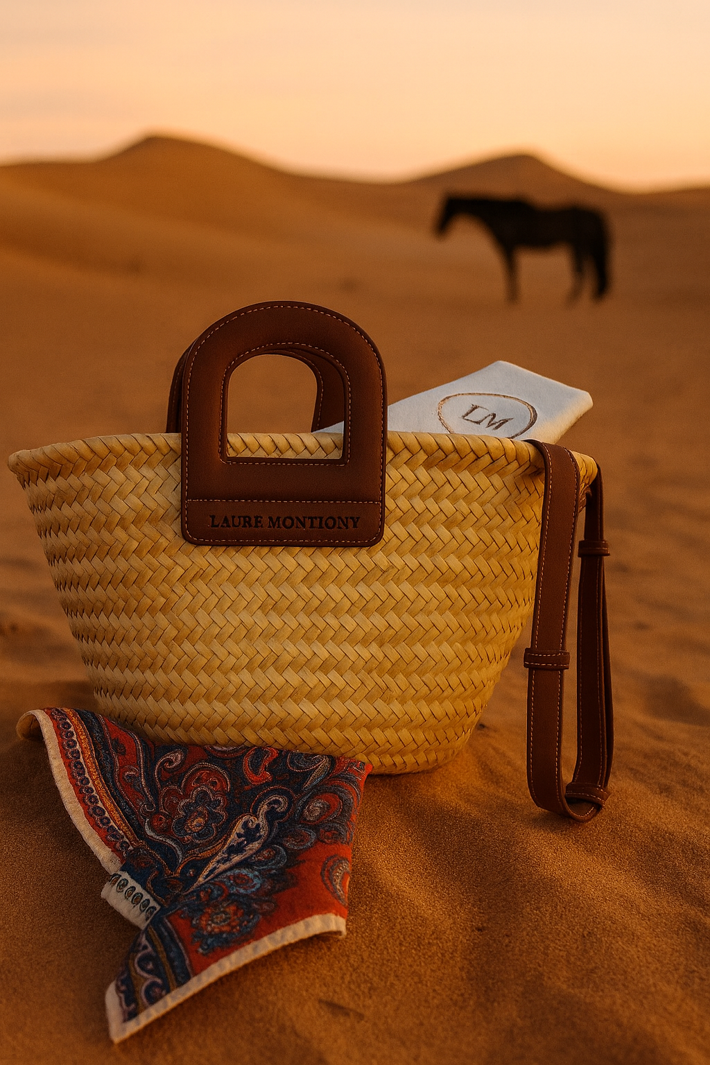 Panier Amazone marron