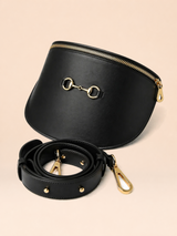 Banane Diane Noir en Cuir Véritable, Sac Banane Femme Cuir Crossbody 3