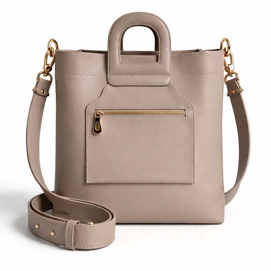 Cabas Amazone taupe cuir