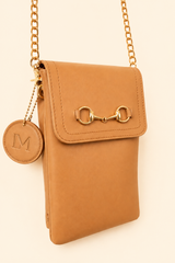 Sac téléphone Diane camel 2