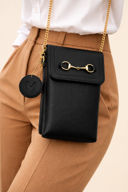 Sac téléphone Diane noir