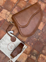 Sac Selle-LM Marron Marbré en Cuir 3
